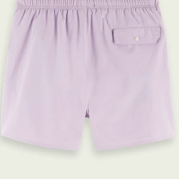NWOT Men's Scotch & Soda Short-Length Lavender Stretch Swim Shorts Trunks Size S - Picture 2 of 10